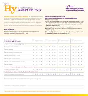 HYQVIA Patient Experience &amp; Symptom Tracker.